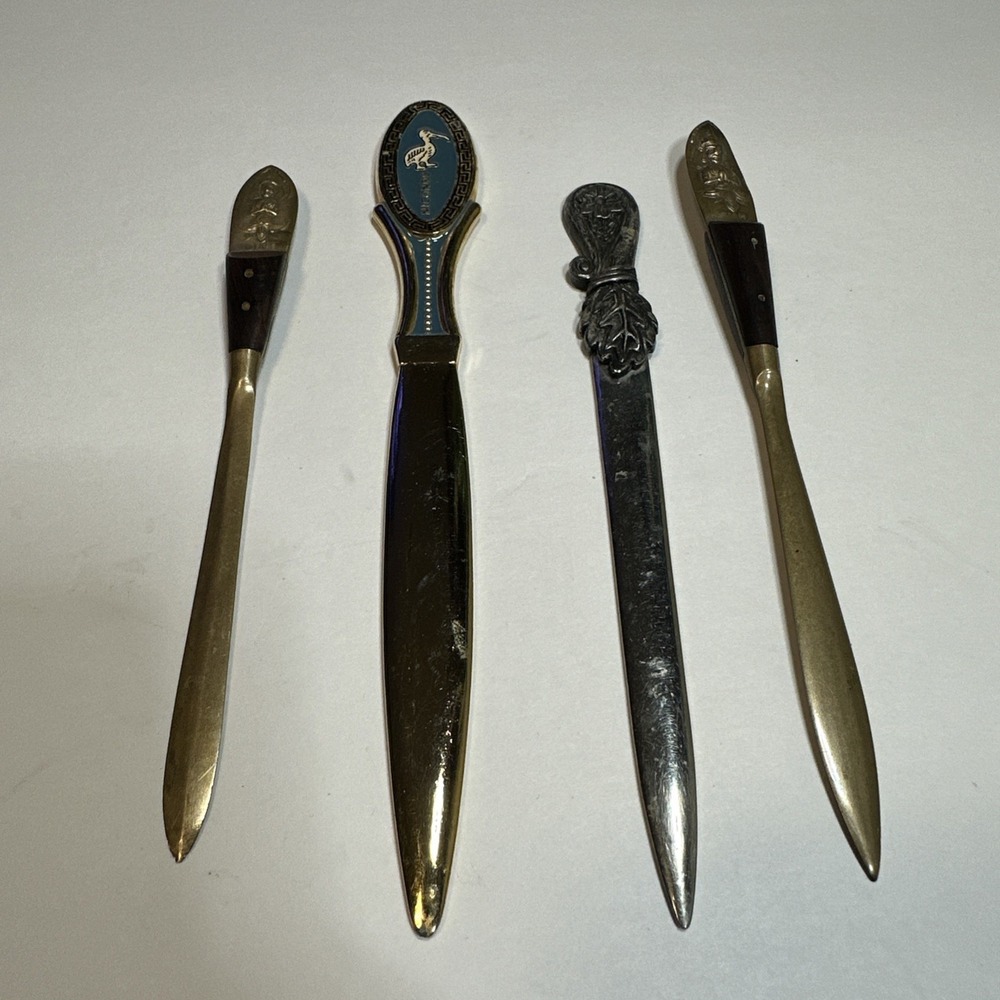 LOT OF 4 VINTAGE LETTER OPENERS MICONOS